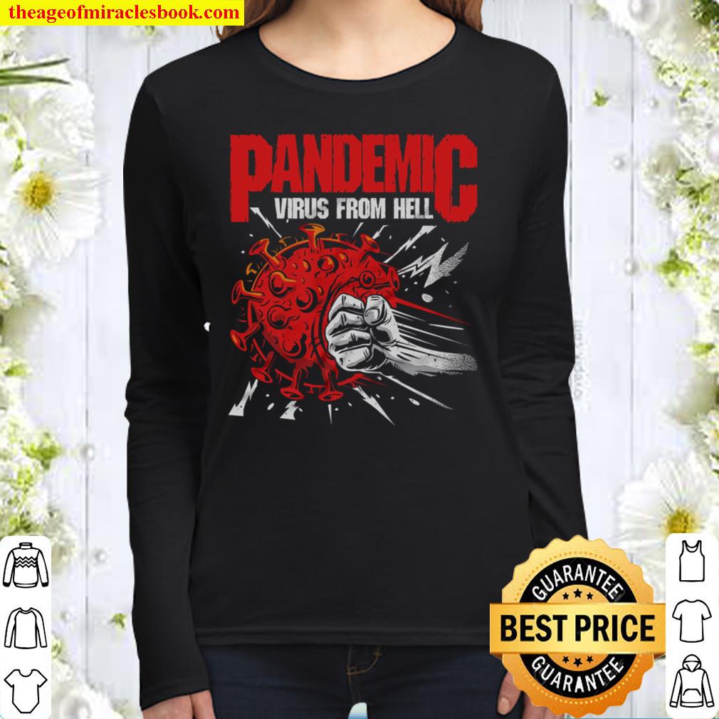 Pandemic virus from hell stay away from me Women Long Sleeved