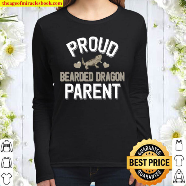 Proud Bearded Dragon Parent Shirt Women Long Sleeved