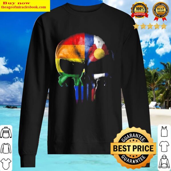 Punisher skull LGBT colorado Sweater