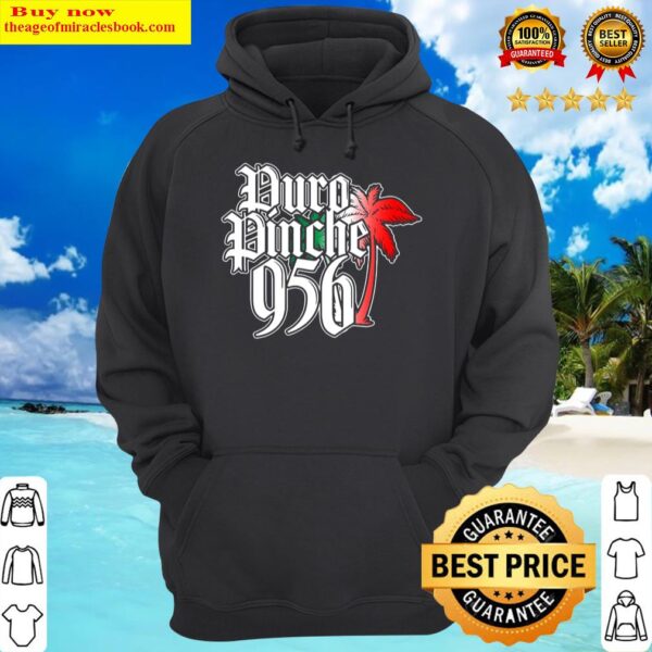 Puro Pinche 956 Texas Palm Tree Mexican Colors Hoodie