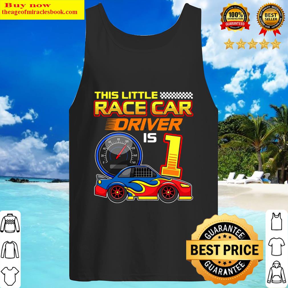 Race Car Driver 1St Birthday 1 Year Old Toddler Boy Racing Tank Top