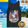 Statue of Liberty land of freedom American flag Tank Top