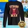 Strong Man Vintage Retro Circus Carnival Birthday Party Sweater