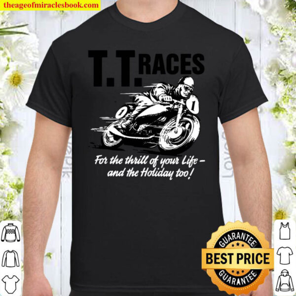 TT Races Mens Retro Motorcycle Shirt