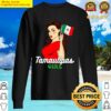 Tamaulipas Mexico Flag Cartoon Art Mexican Girl Sweater