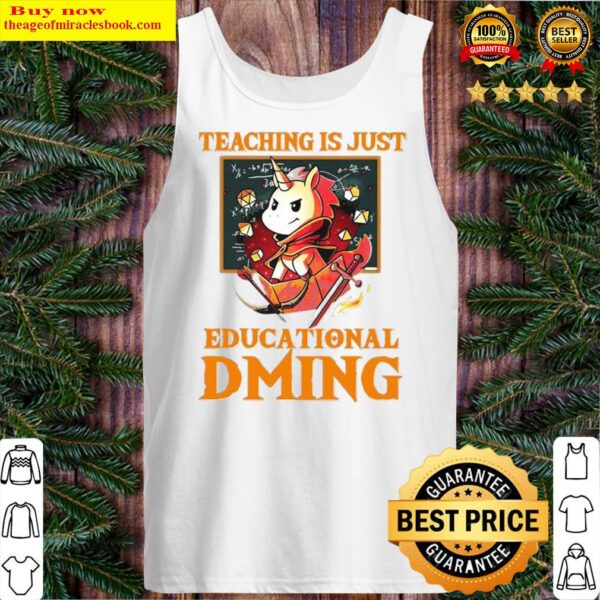Teaching is just educational dming unicorn Tank Top