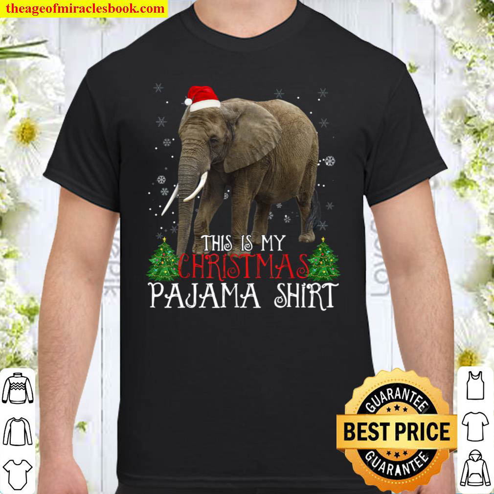 [Best Sellers] – This Is My Christmas Pajama Shirt Elephant Christmas Lights T-Shirt