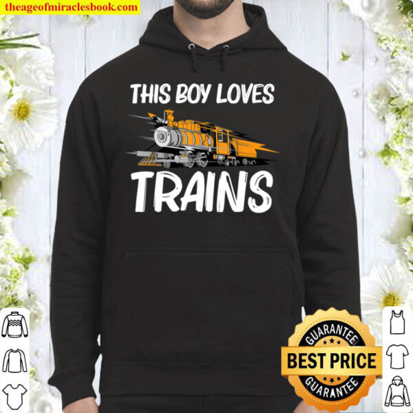 Train Gift For Boys Men Cool Locomotives Train Conductors Hoodie