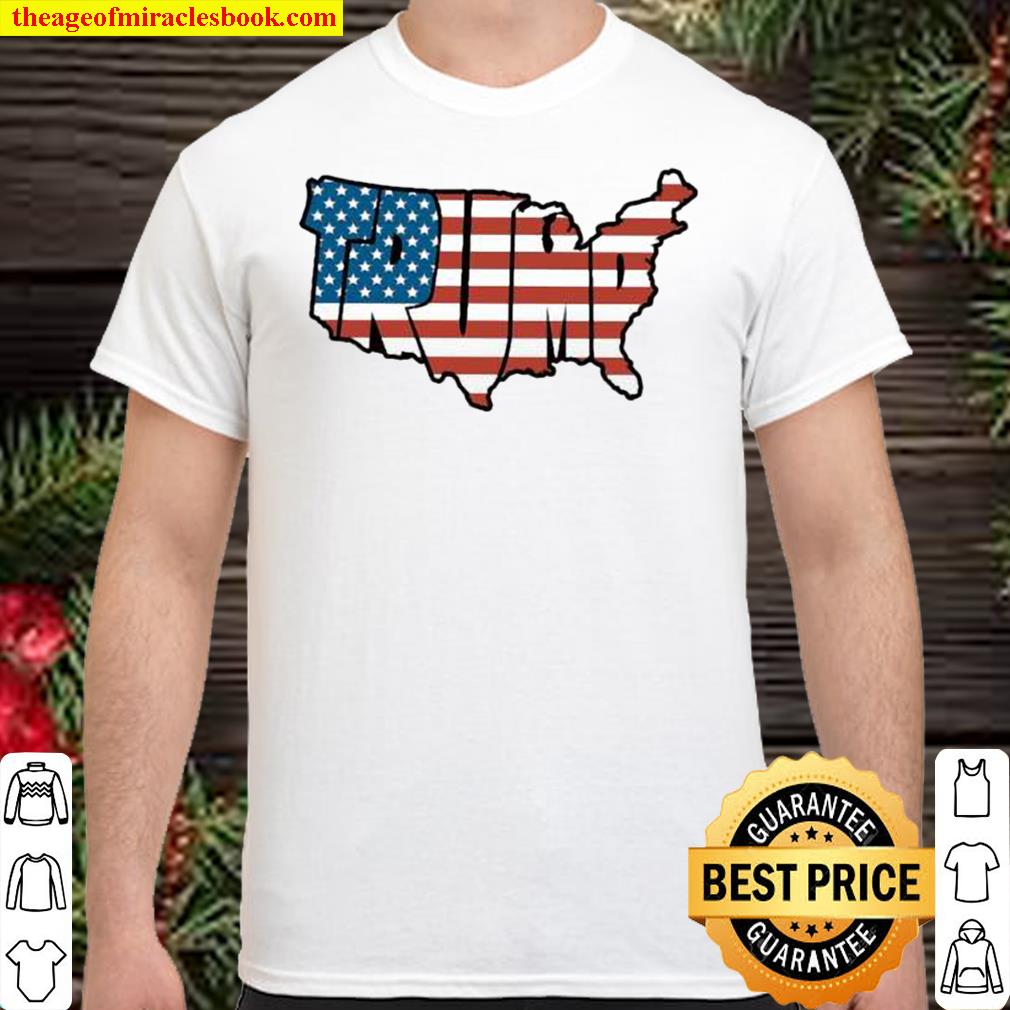 [Best Sellers] – Trump Map American flag shirt