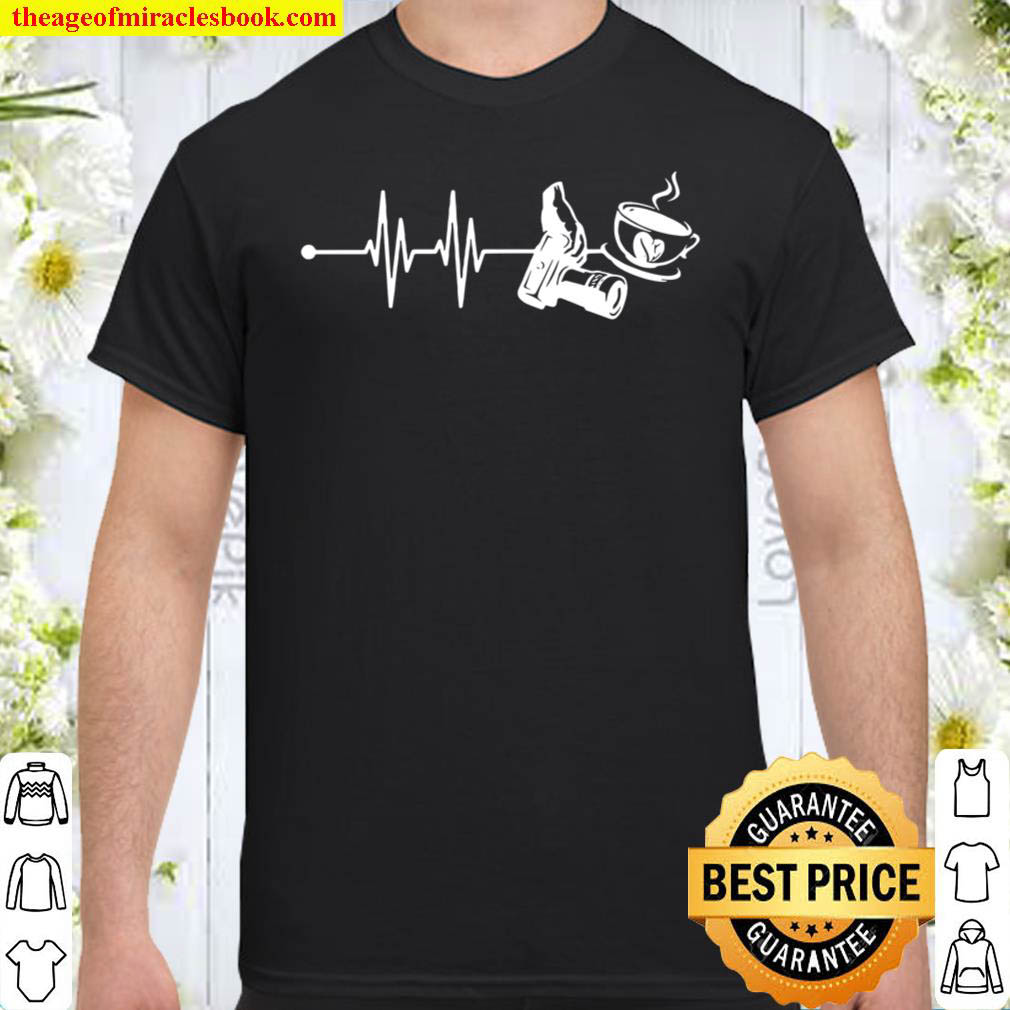[Best Sellers] – Womens Photographer Coffee Heartbeat Photography Shirt