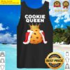 cookie queen cookie biscuits cute cookie tank top
