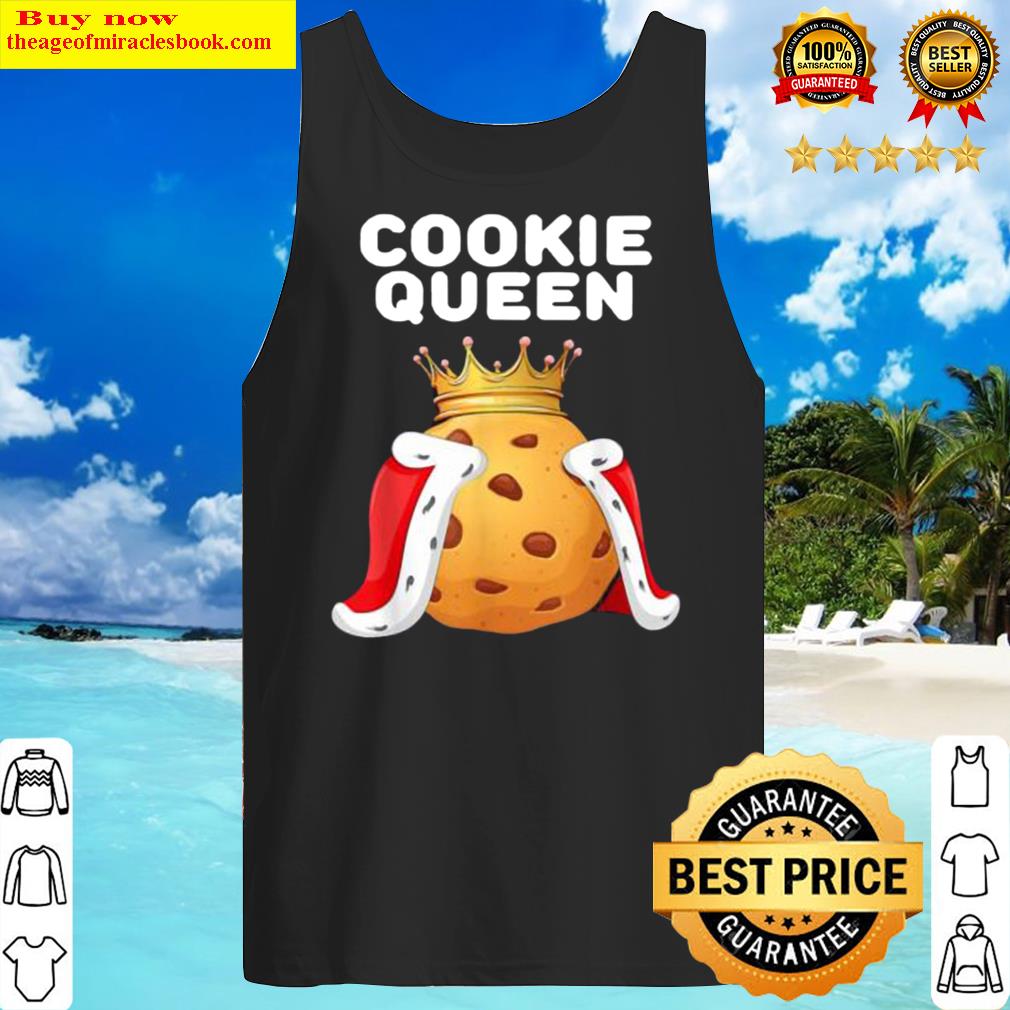 cookie queen cookie biscuits cute cookie tank top