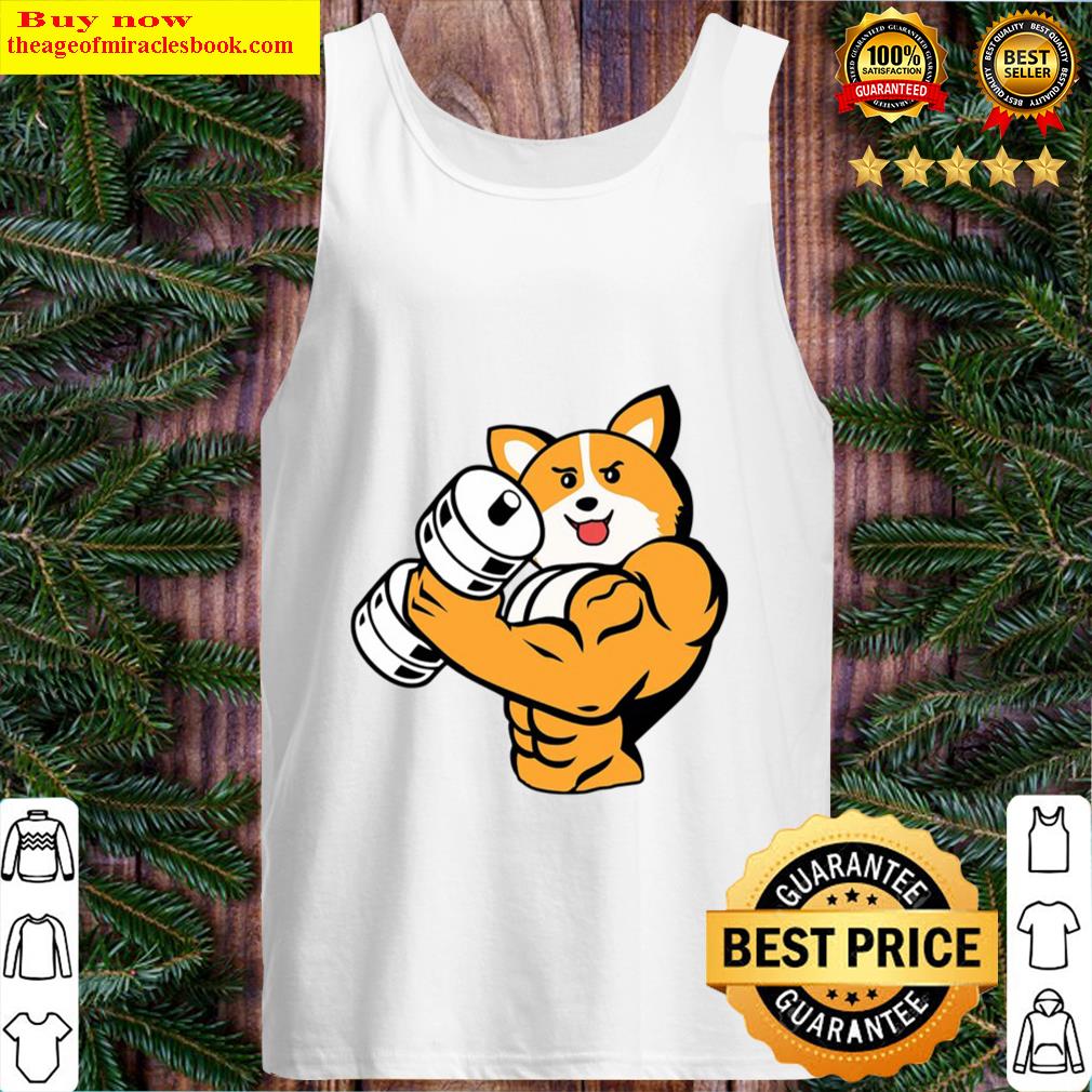 Corgi Workout Lifting Bodybuilding Cool Fitness Lover Gift Tank Top