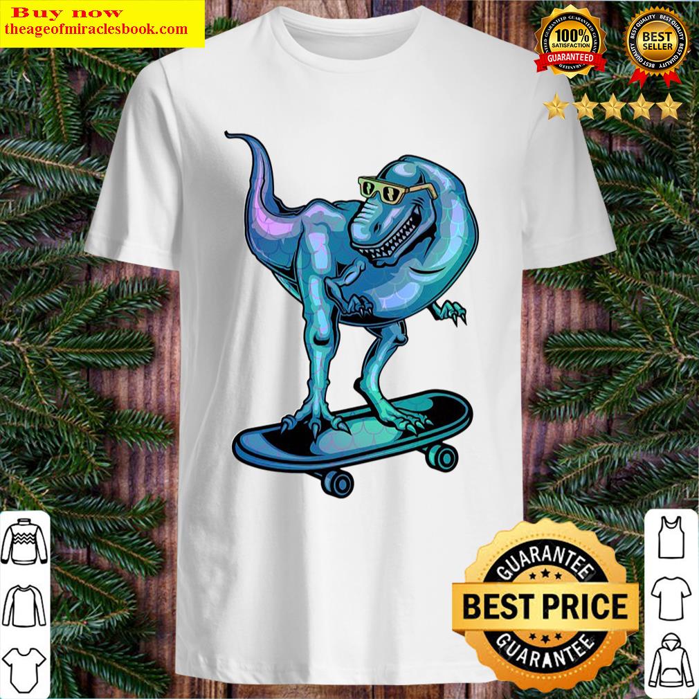 Dinosaur On Skateboard Skateboarding Dinosaur Gear