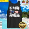 nurses for medical freedom American flag Tank Top