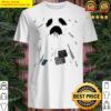 scary ghost with patches halloween costume shirt