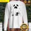 scary ghost with patches halloween costume sweater