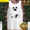 scary ghost with patches halloween costume tank top