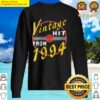 womens vintage hit from 1994 vinyl born in 1994 vintage birthday sweater