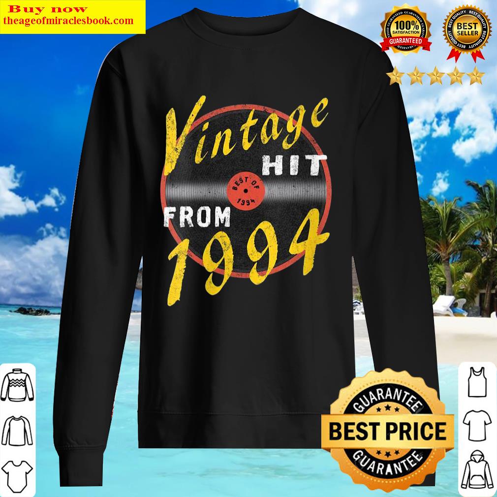 Womens Vintage Hit From 1994 Vinyl - Born In 1994 Vintage Birthday Sweater