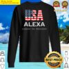 alexa change the president funny politics design hoodie sweater
