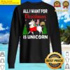 all i want for christmas is unicorn sweater