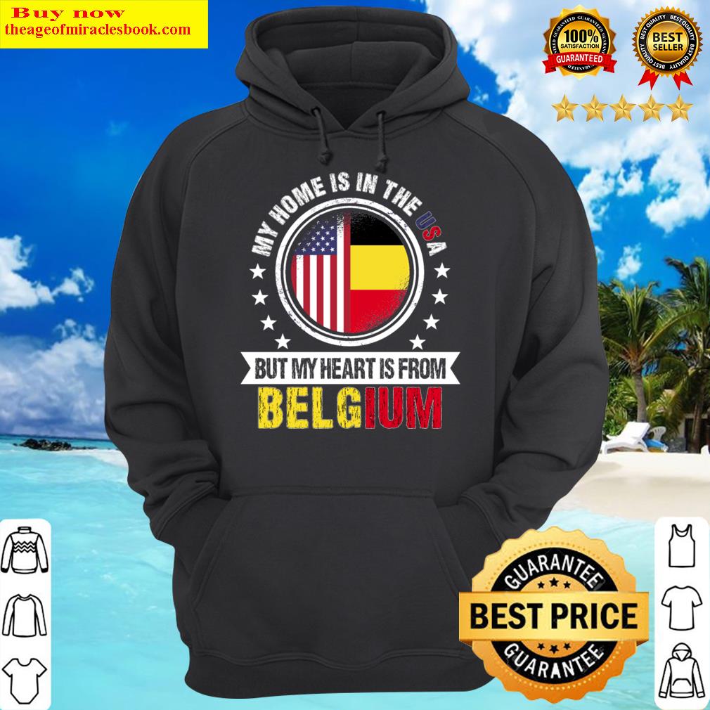 american belgian flag heart from belgium patriot hoodie
