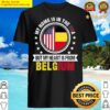 american belgian flag heart from belgium patriot shirt