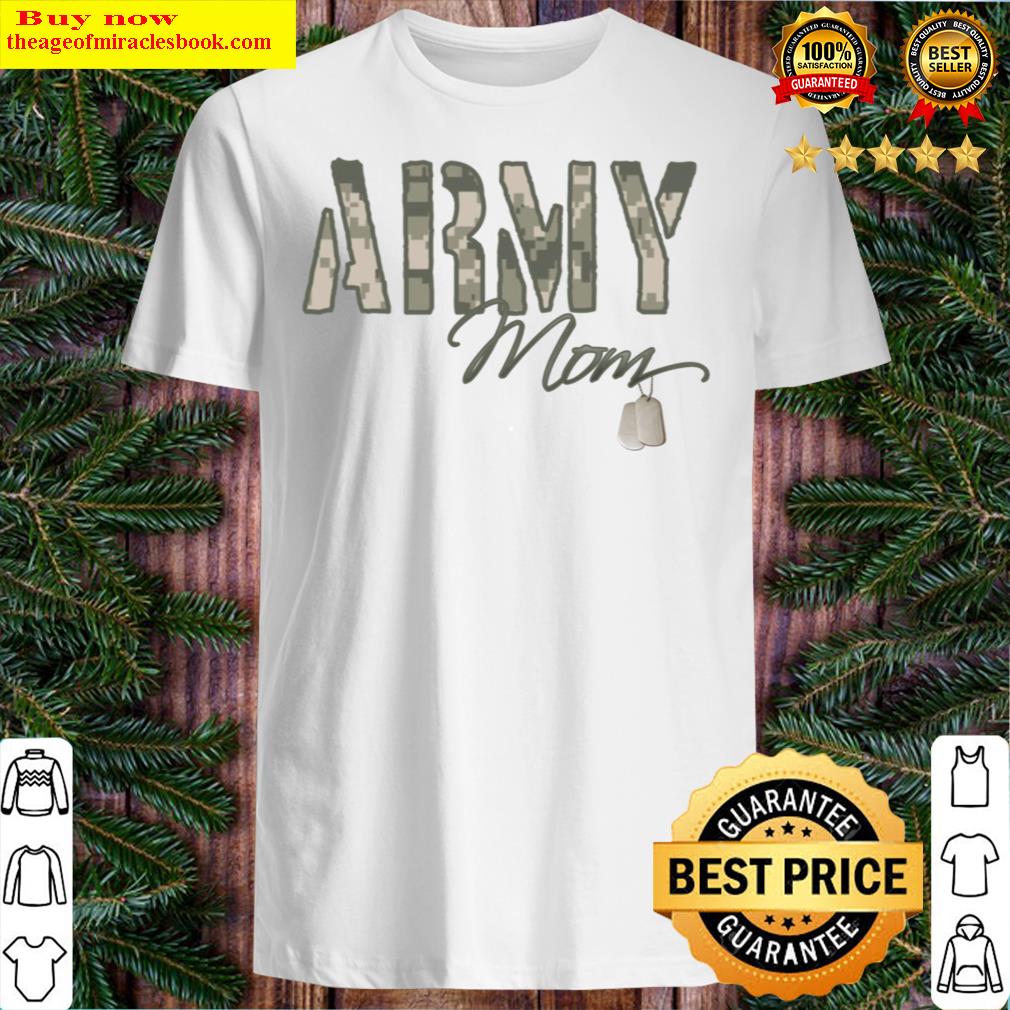 army mom camo dog shirt