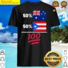 australian plus puerto rican mix heritage flag gift shirt