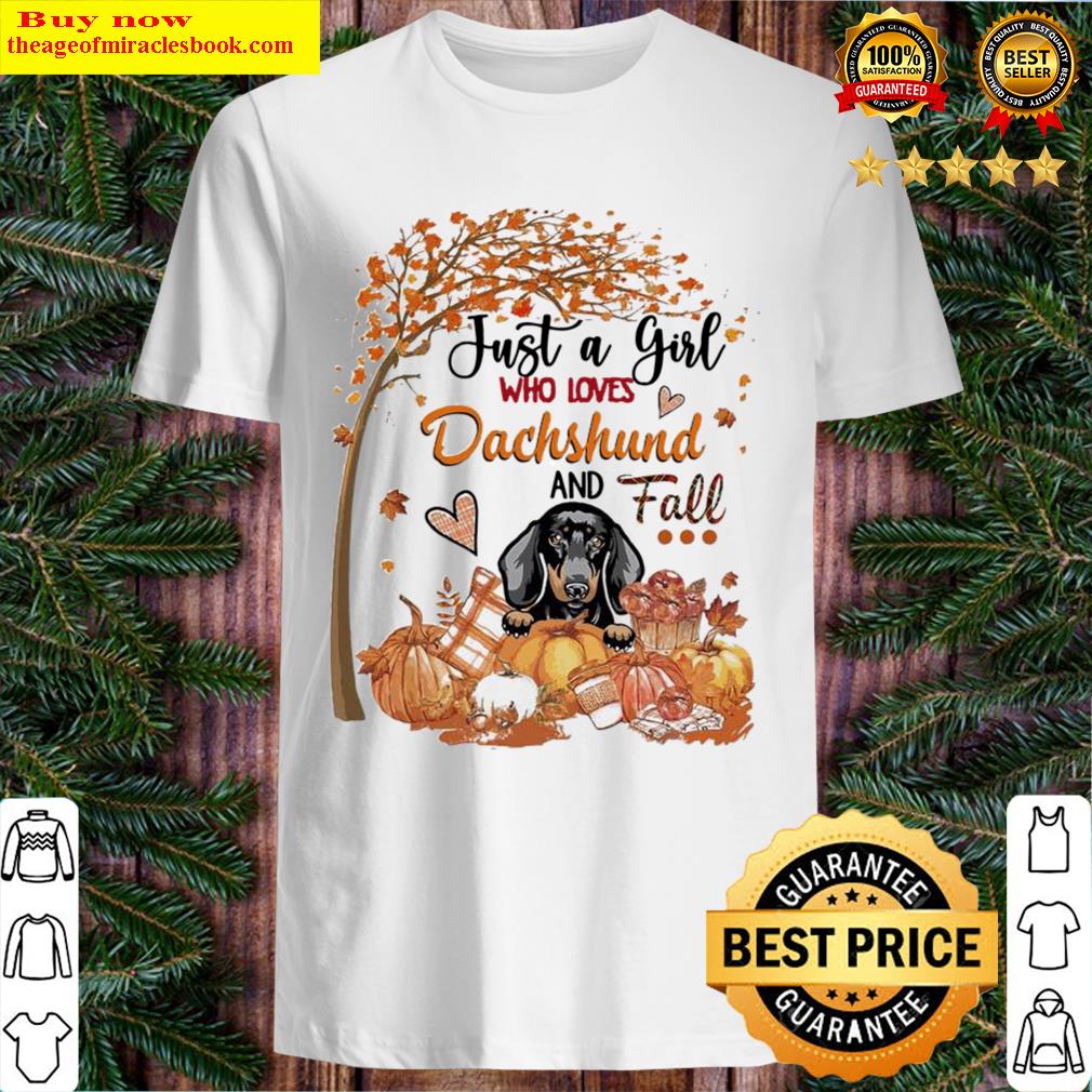 Autumn Leave Tree Just A Girl Who Loves Dachshund And Fall Halloween