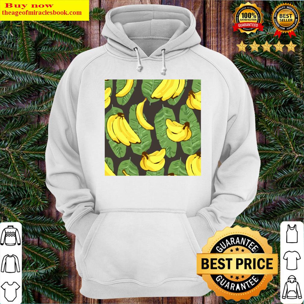 Banana Fruit Leaves Tropical Pattern T-shirt Hoodie