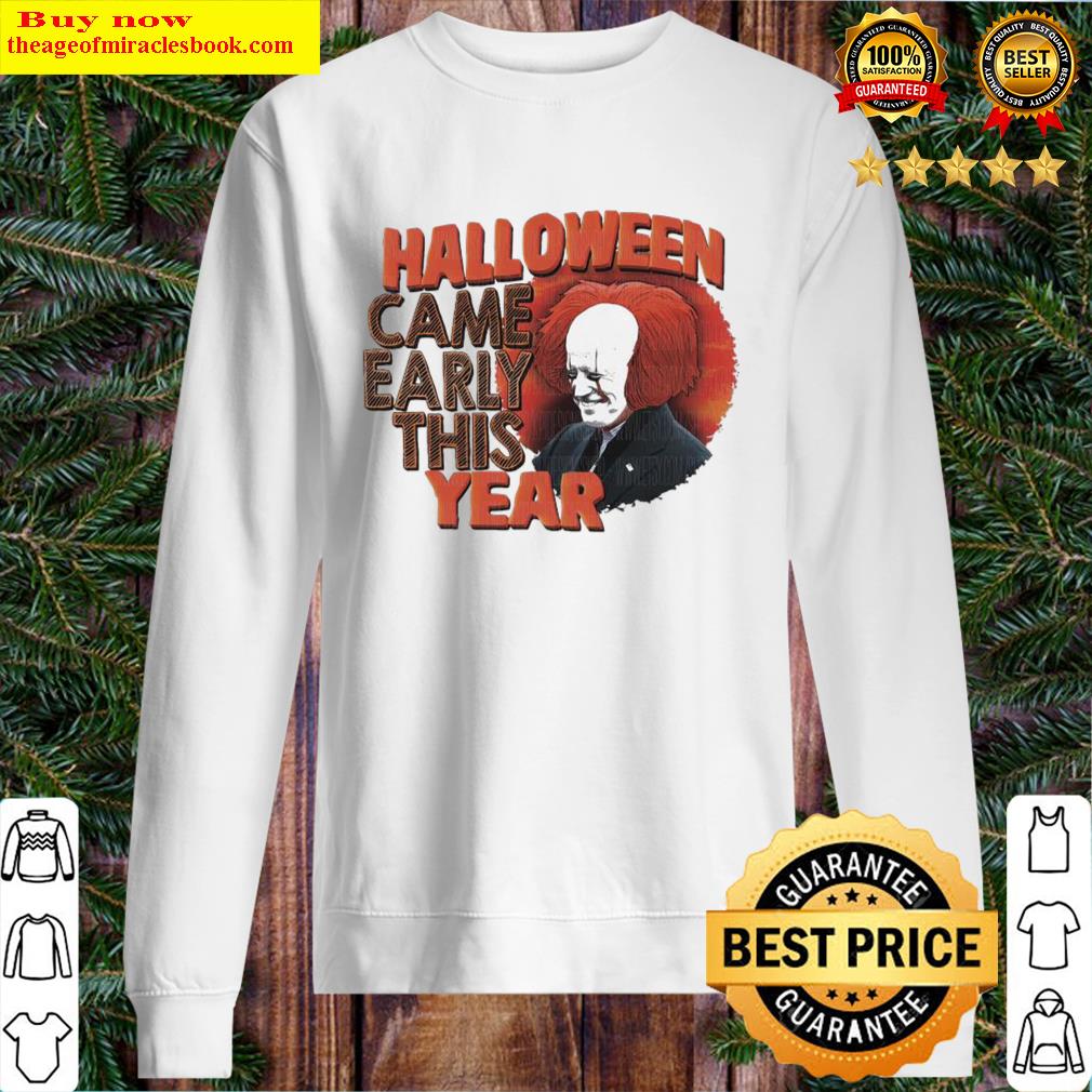 biden pennywise halloween came early this year sweater