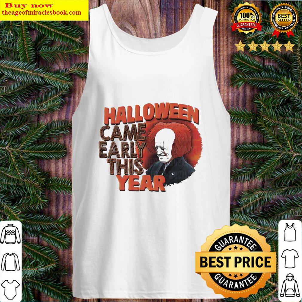 biden pennywise halloween came early this year tank top