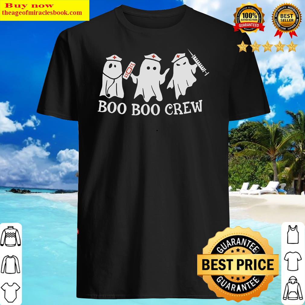 Boo Boo Crew Funny Nurse Halloween Ghost Costume Rn T Shirt