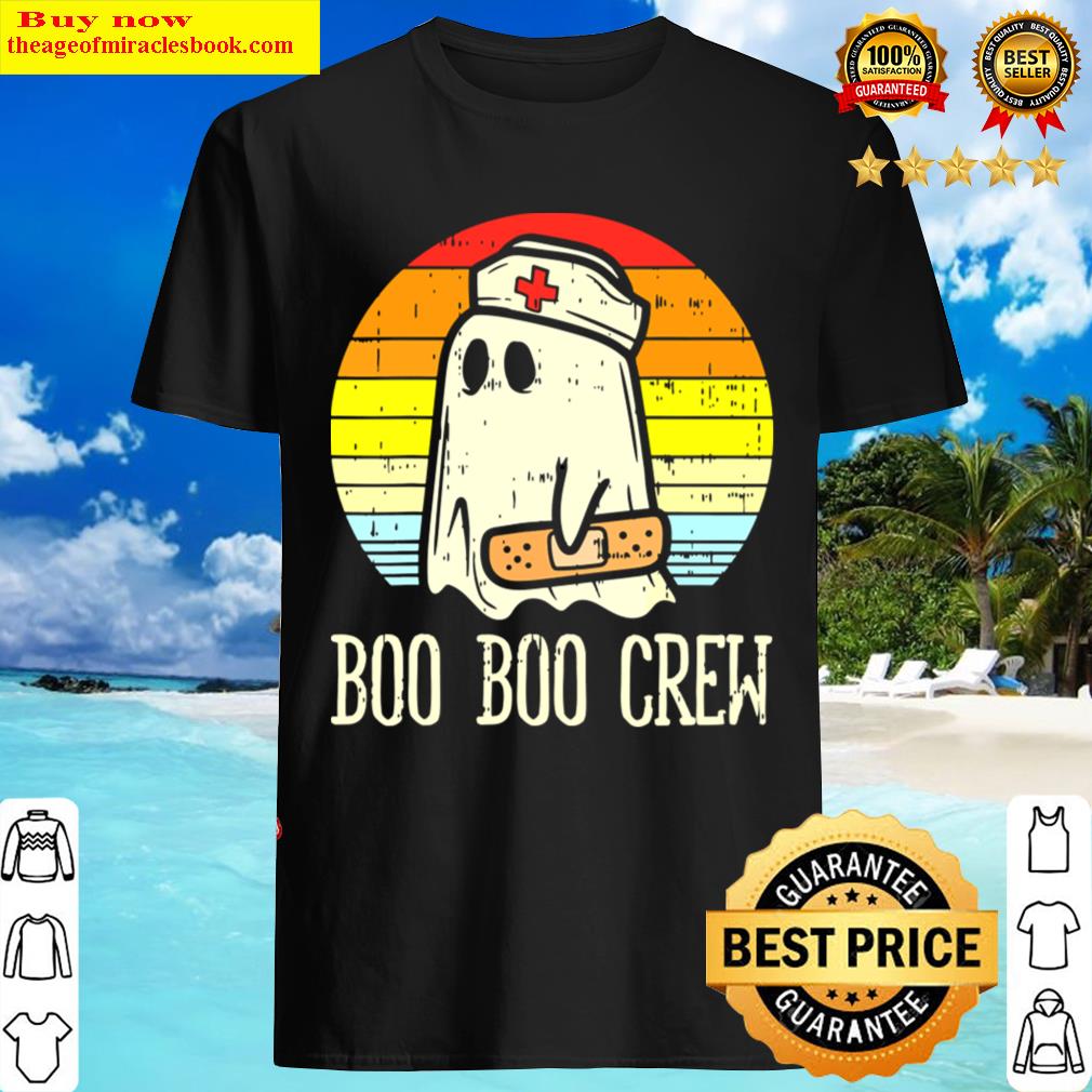 Boo Boo Crew Nurse Halloween For Nurses Rn Ghost Women Shirt