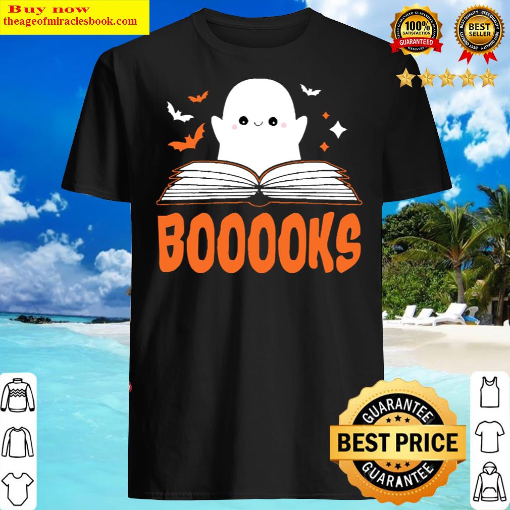 Booooooks Ghost Reading Books Halloween Puns
