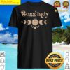 boss lady boho colored moon phase design shirt