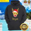 brayan christmas rednosed reindeer personalized name hoodie