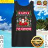 cats for everybody christmas cute cat lover ugly tank top