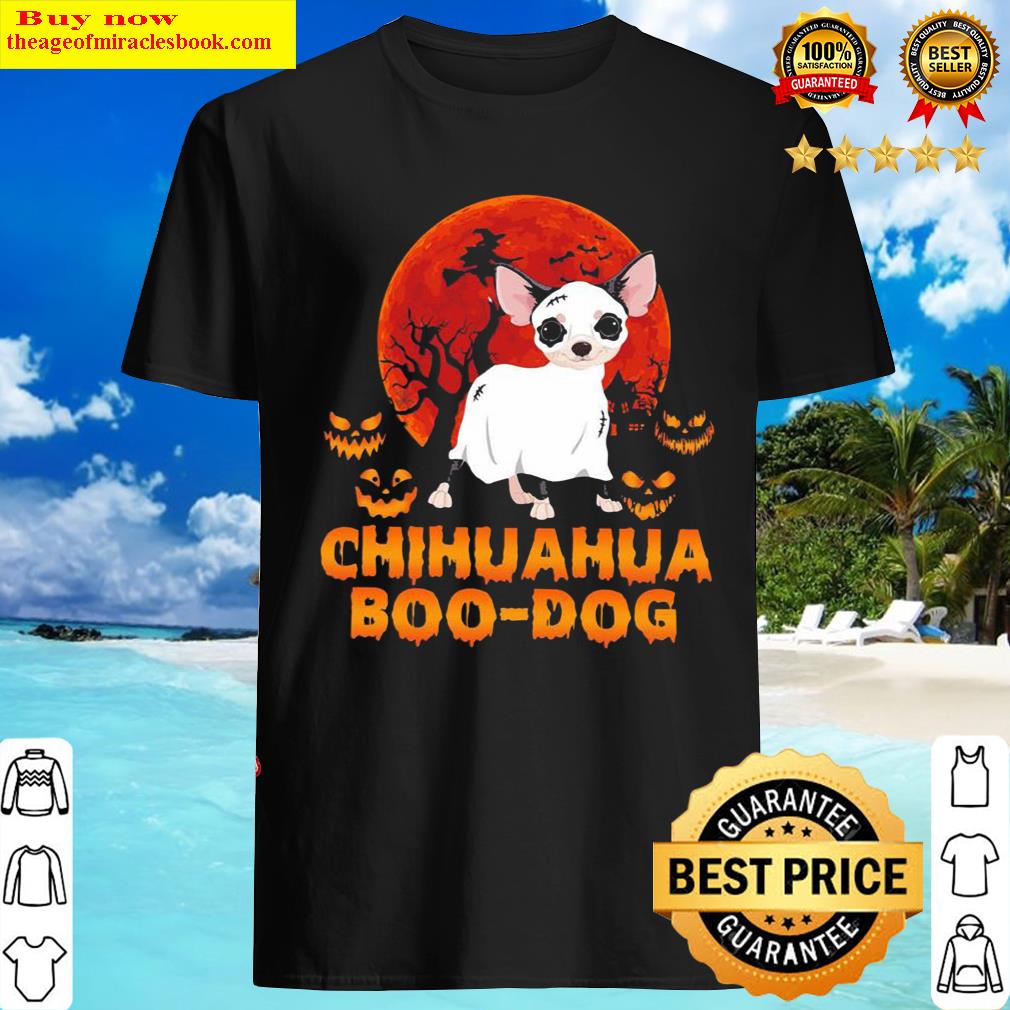 chihuahua boo dog happy halloween shirt