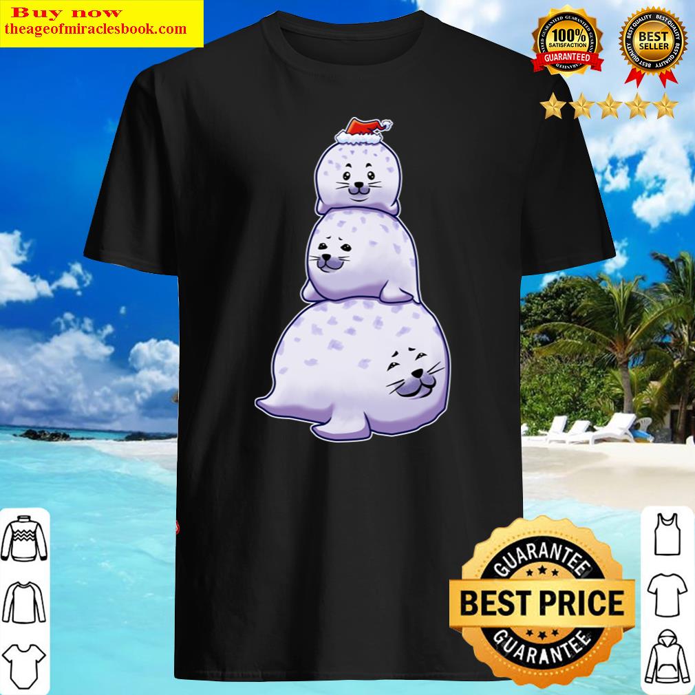 Chonky Seal Snowman Christmas Shirt
