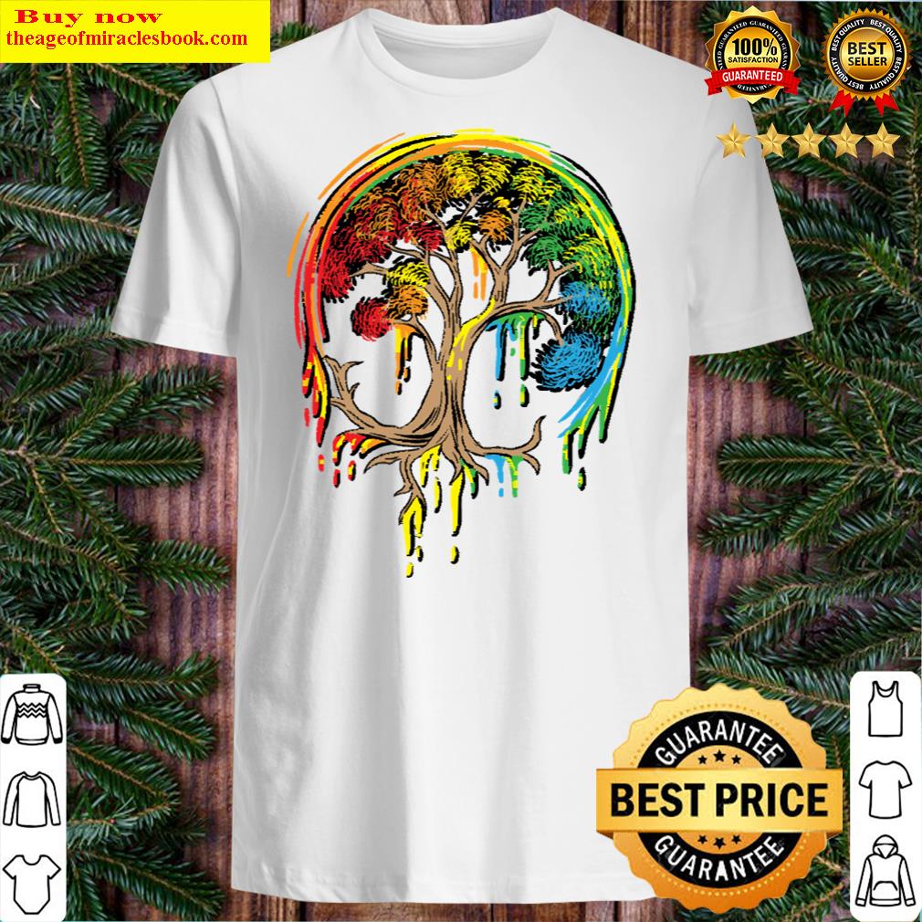 Colorful Tree Life Is Really Good Tree Art Shirt