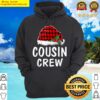 cousin crew santa red plaid xmas hoodie