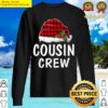 cousin crew santa red plaid xmas sweater