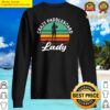 crazy paddle board lady sweater
