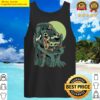 creepy scary werewolf cartoon halloween tank top