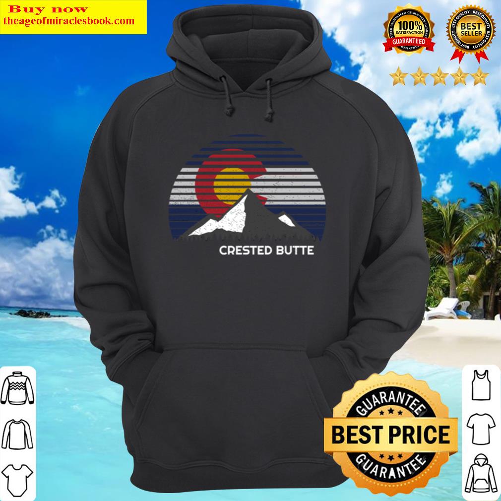 crested butte colorado flag hoodie