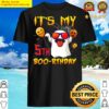 cute horror halloween birth boo 5 years old ghost shirt