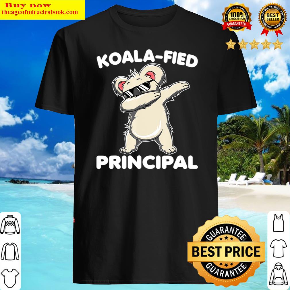 Dabbing Koala School Principal Animal Puns Shirt